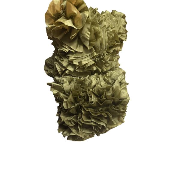 PIER ONE Satin Square Ruffle 16"Sage Green Pillow (2) Luxurious Soft Zip Back - Picture 5 of 6